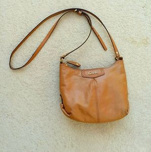 COACH Small Crossbo Leather Shoulder handbag